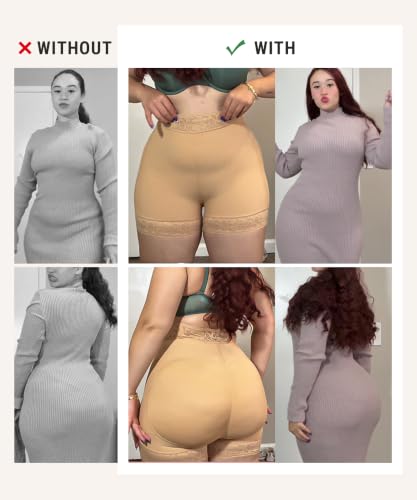 Image of FeelinGirl Butt Lifter Panties Hip Enhancer Shapewear Tummy Control Body Shaper Shorts