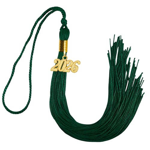 Image of GraduationMall Single&Multiple Color Graduation Tassel with 2026 Year Charm 9 inch
