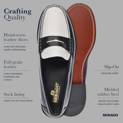 Image of Sebago Men's 7000300-987 - Classic Dan 15 M Black /White