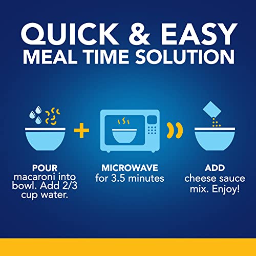 Image of Kraft Easy Mac and Cheese, for Easy Dinner or Dinner Sides, Original Flavor, No Artificial Flavors, Preservatives or Dyes, 12.9 oz, 6 Count (Pack of 3)