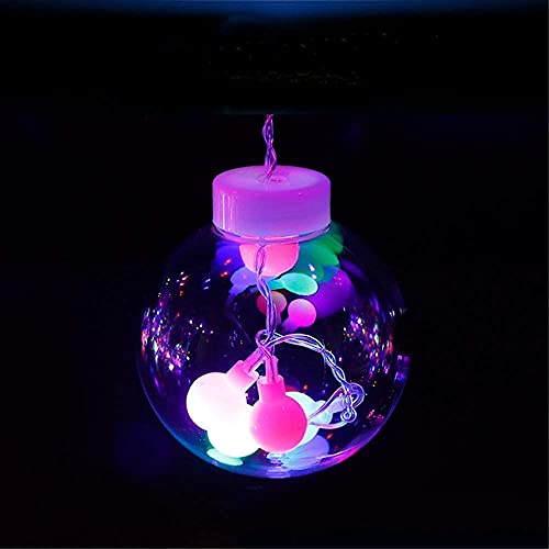 Image of URM Wish Ball Curtain LED Diwali Lights 3 Meter Ball Curtain String Lights Window Curtain Led Lights for Decoration with 8 Flashing Mode for Festival Home (6+6 Light, Multicolor)