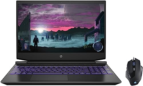 Image of HP Pavilion AMD Ryzen 7 5800H 15.6 inches(39.6cm) FHD Gaming Laptop (16GB /512GB SSD /Windows 11 Home /1.98 Kg) & G200 Backlit USB Wired Gaming Mouse with Ergonomic Design