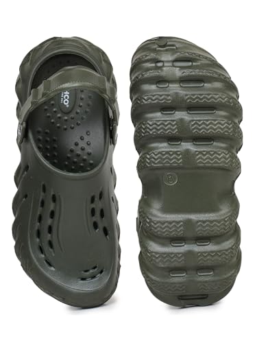 Image of Men's Classic Casual Clogs /Sandals with Adjustable Back Strap for Adult | Comfortable & Light Weight | Stylish & Anti-Skid | Waterproof & Daily Mules for Gents & Boys