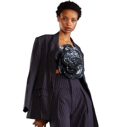 Cynthia Rowley Pinstripe Blazer2
