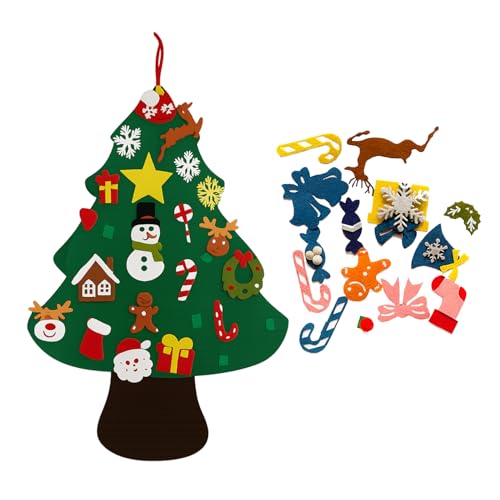 Albero di Natale in Feltro per Bambini, 1 Metro con 40...