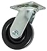 RWM Casters 45-DUR-0520-S 45 Series, 5" Wheel Diameter, 6-1/2" Overall Height, Durastan Wheel, Swivel Caster With Roller Bearing,White