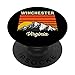 Souvenir di Winchester Virginia Retro City State Stati Uniti PopSockets PopGrip Intercambiabile