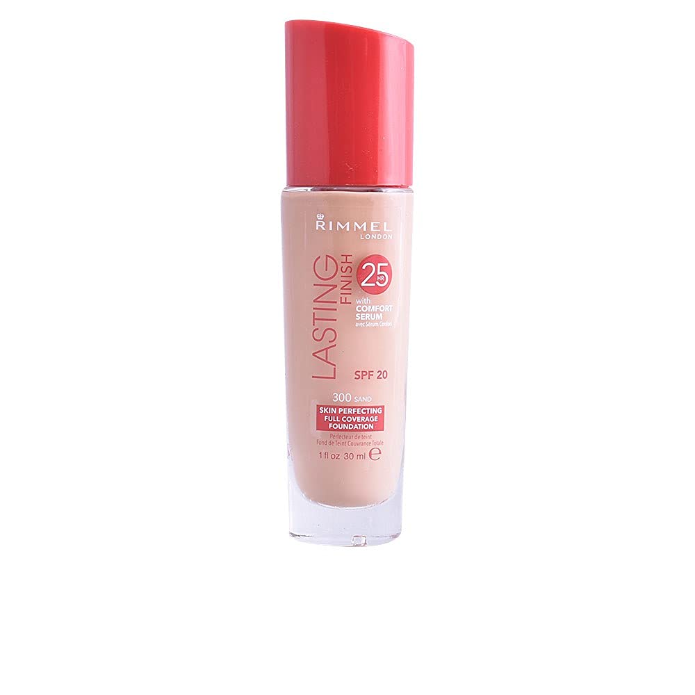 RimmelLondon, Lasting Finish 25 Hour Foundation With Spf 20, 300 Sand, 30 ML