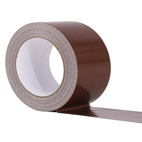 Zo.Yehaa Duct Tape Dark Brown 3 Inches x 30 Yards, No Residue, Waterproof, Tear by Hand, Heavy Duty, Strong Adhesive Brown Duct Tape for Repairs, Industrial, Professional Use