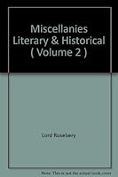Miscellanies Volume 2 Literary & Historical B002FZS3XY Book Cover