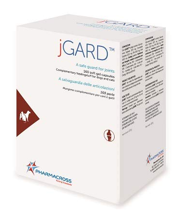 JGARD 160 Perle -Supporta la Normale Funzionalità Articolare in Caso di Osteoartrite in Cane e Gatto, anche Anziano
