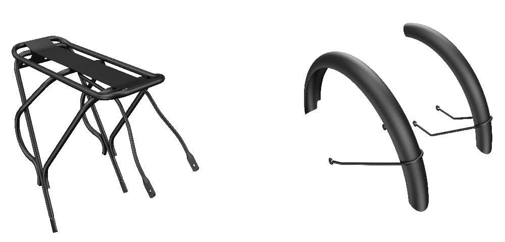 ADO ACCESSORY ADO AIR 20/AIR 20S Rear Rack with Iron Mudguards for Electric Bikes