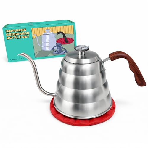 Captain Cranberry Gooseneck Kettle Stovetop Thermometer Silver 40.6oz