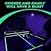 Blacklight Ping Pong Set, Glow in The Dark Ping Pong, UV Floodlight Table Tennis, Neon Table Tennis, Ceiling Attachment