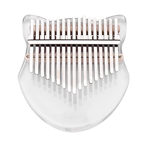 YWSZJ Lindo 17 tecla Thumb Piano Acrílico Material Dedo Piano con Bolsa de Mano Pegatinas Tuning Hammer Cover