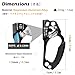 TRIWODNER Climbing Hand Ascender Rock Climbing Tree Arborist Rescue Rappelling Equip Left Right Hand Climbing Ascender Rope Clamp for 8-13mm (Right Hand Blue)