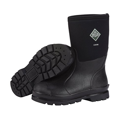Muck Boot Chore Classic Men's Rubber Work Boot (10, Black)