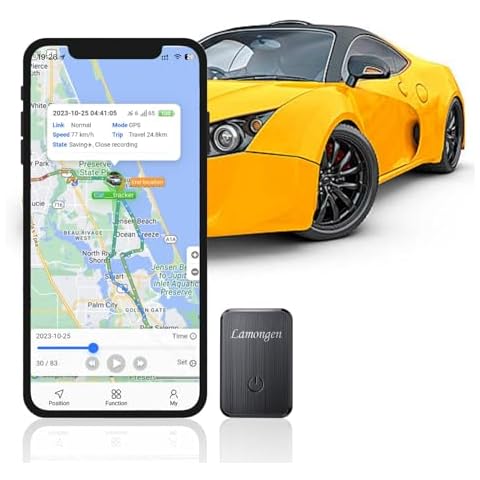 GPS Tracker for Vehicles, Asset Tracking, Reassuring Magnetic Attraction Mini Tracker with GPS Tracker Equipment for Positioning, No Monthly Fee Cover