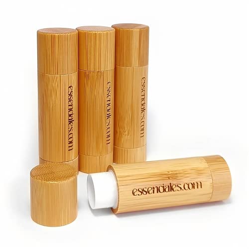 Tubo Barra Labial Bambú ESSENCIALES - Pintalabios Vacío, crea tu propio bálsamo de labios