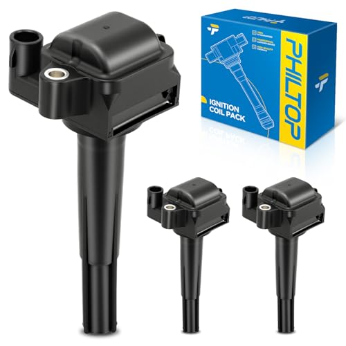 Image of PHILTOP Ignition Coil 3 Packs UF155 Fit for 1996-2001 Toyota Camry 3.0L, 1998-2000 Sienna, 1996-1999 Avalon, 1996-2001 Lexus ES300, 1999-2003 Solara 3.0L