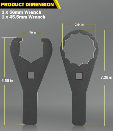 Image of 45.5mm & 56mm ATV Axle Wrench Set Fits For Honda TRX 250X 300X 300EX 400X 400EX 450R 450EX, Replace for Motion Pro 08-0479