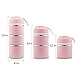 WORTHBUY Stackable Bento Lunch Box Stainless Steel Leakproof Food Storage Containers with Insulated Lunch Bag Portable Cutlery for Adult and Office (Pink,3 tier)