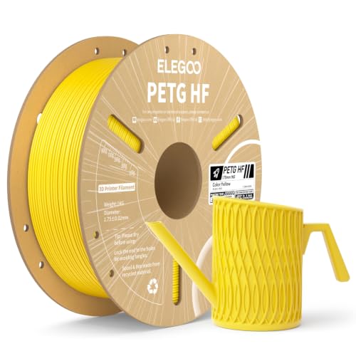 ELEGOO PETG HF 3D Printer Filament 1.75mm Yellow 1KG
