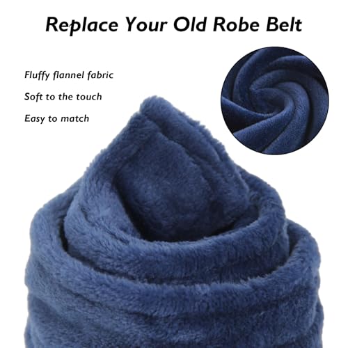 FashGudim Mens Robe Belt Replacement Plush Bathrobe Tie Waist Belt 86 inch x 1.6 inch4