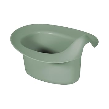Kindsgut Elimination Communication Baby Potty Ergonomic Infant Potty for Babies, Easy-Clean EC Potty with Splash Guard, Includes Printed EC Beginner Guide, Designed in Germany, Pistachio