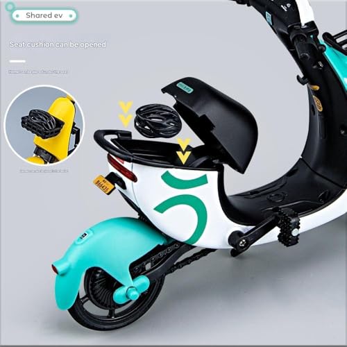 Image of FEXXA Police Motorcycle Toy - Pull Back Motorcycle Toys, Tiny Gift with Music Lighting, Latte Motorcycles Toy for Kids Boys Age 3-8 Year Old [NEW] (1 /10 Urban Sharing Electric Bicycle-Green)