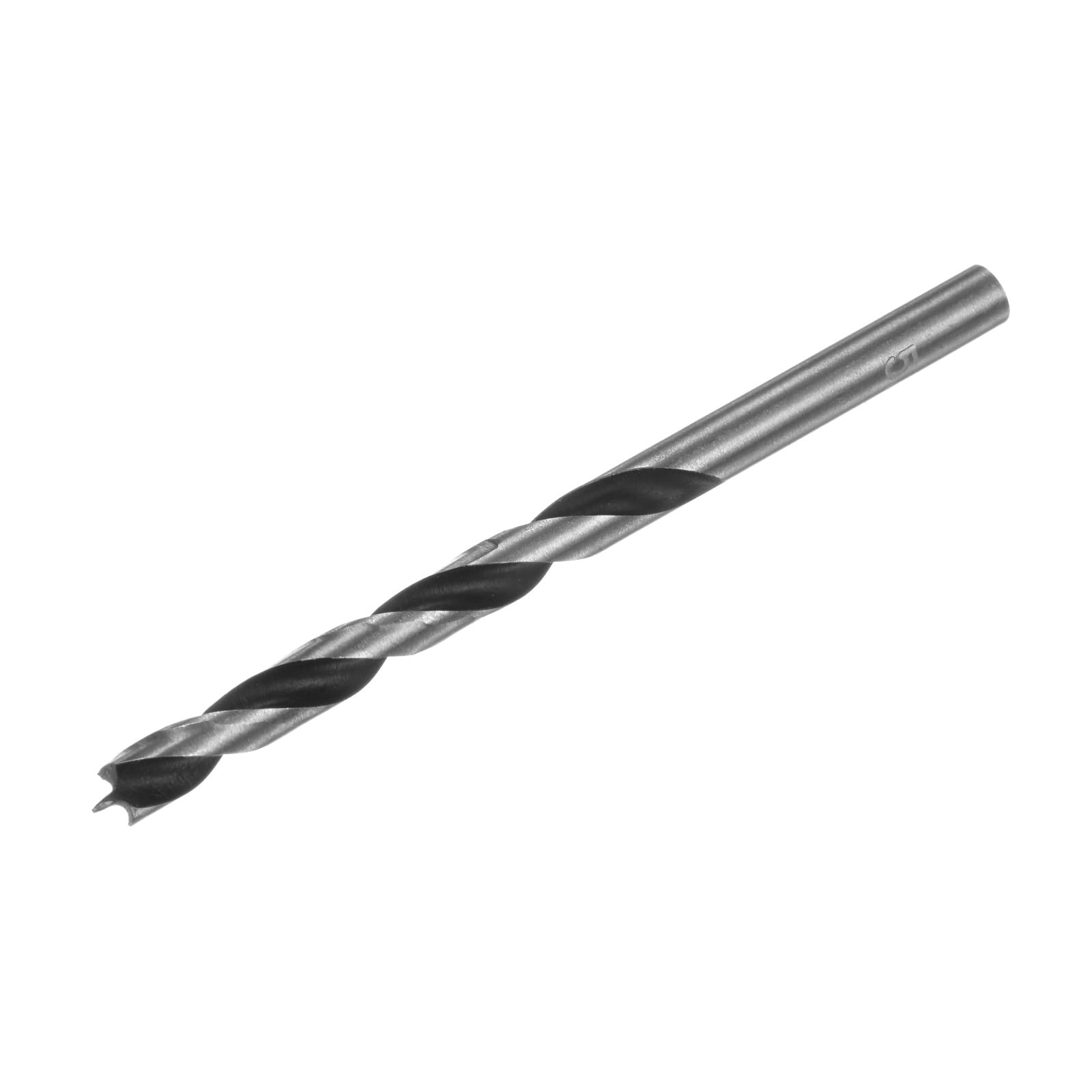 QUARKZMAN Punte Trapano Brad Point 5.5mm(14/64") Dia Punta Dritta Codolo Tondo Punta Brad Metrica 2.4" Profondità Foratura Punta Elicoidale Spirale per Falegname Legno Plastica Gomma