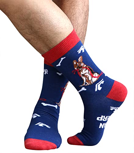 xiaomaizi Men's Funny and Colorful Patterned Dress Socks for Men Fun and Crazy Casual Crew Socks Size 7-132