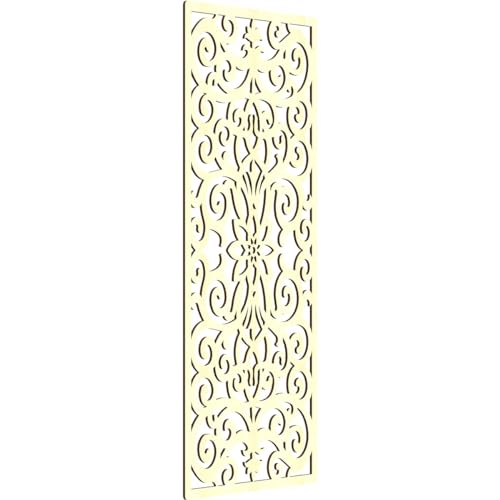 Image of Buel Decorative Pierced Fretwork Wood Wall Panels, 23 3 /8 inchW x 59 3 /8 inchH x 1 /4 inchT, Alder