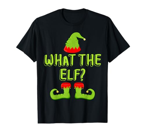 What The Elf T-Shirt abbinata camicia elfo di Natale Maglietta