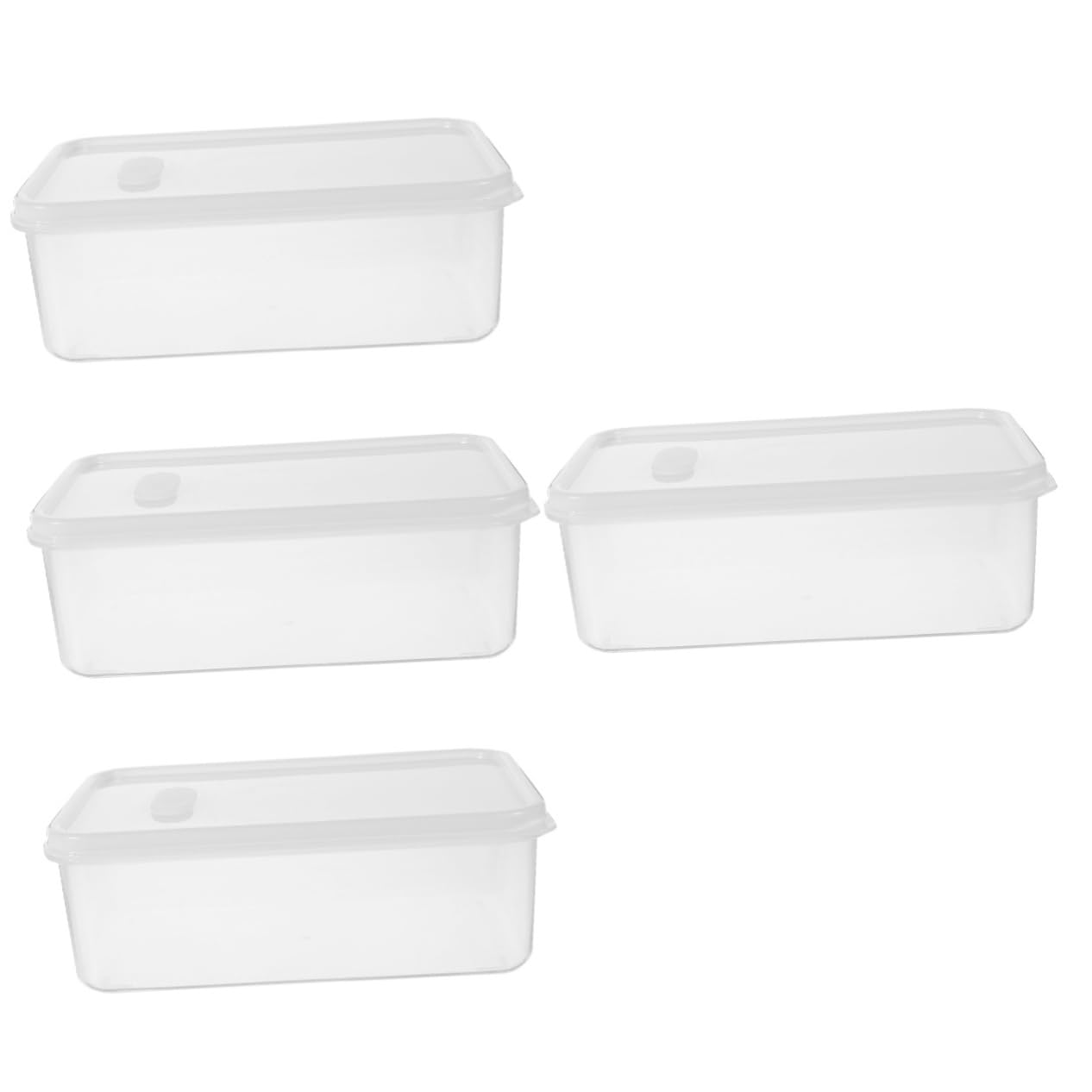 TOPBATHY 4 Pz più croccante cucina contenitori cucina contenitore cibo ermetico scatola pane colleghi bread box frigorifero porta alimenti detentore di freschezza pp bianca