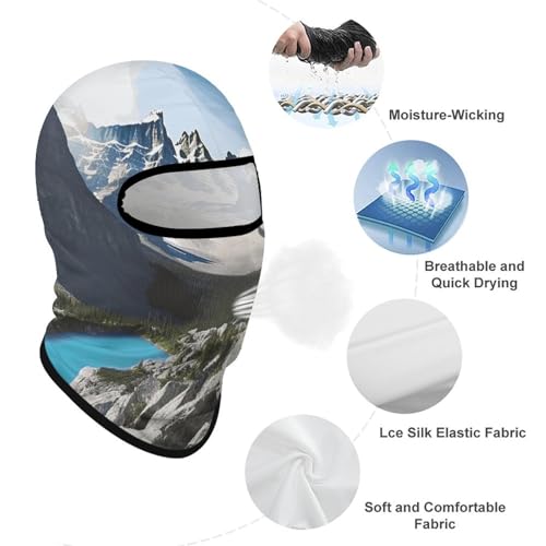 Balaclava de Protección Solar para Hombres y Mujeres, Máscara Respirable para la Cara y Cabeza Completa para Senderismo, Ciclismo, Correr, Conducir miniatura 3