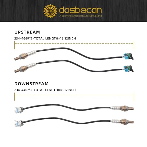 Sensor de Oxígeno Dasbecan 4 Piezas Compatible con Chevy 2003-2007 miniatura 4