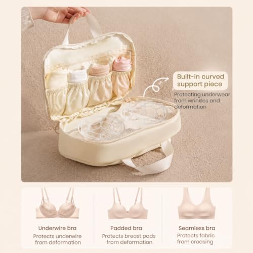 Image of MAYCREATE Underwear Organizer Bag Portable Storage Pouch for Bras