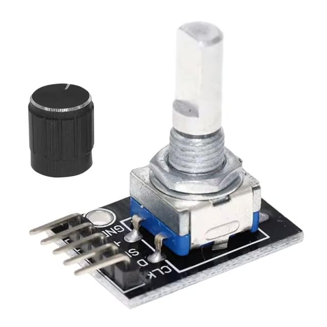 KY-040 360 Degree Rotary Encoder Module with Knob Cap, 5V