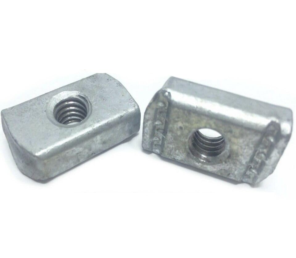 Qty 10 1/2-13 Hot Dipped Galvanized Strut Nuts W/O Spring Channel P3010