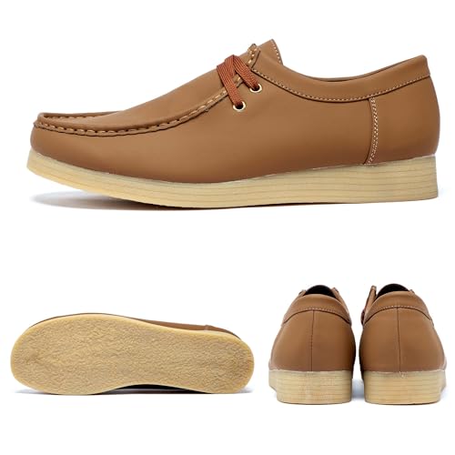 Men's Loafers Retro Casual Formal Shoes Classic Lace Up Walking Shoes Comfortable Business Office Shoes Breathable Casual Driving Shoes Large Size Leather Shoes2