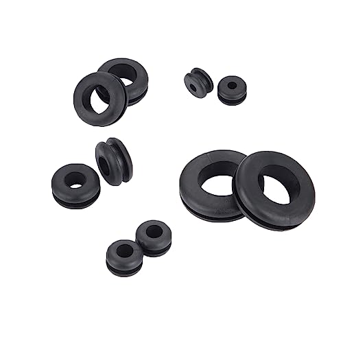 Image of Blanking Closed Rubber Grommets and Open Wiring Grommet 6mm to 40mm (Open Grommets, 6mm)