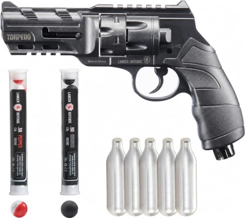 Lancer Tactical Defense .50 Caliber Training Pistol Revolver Defense Launcher Paintball Gun Marker...
