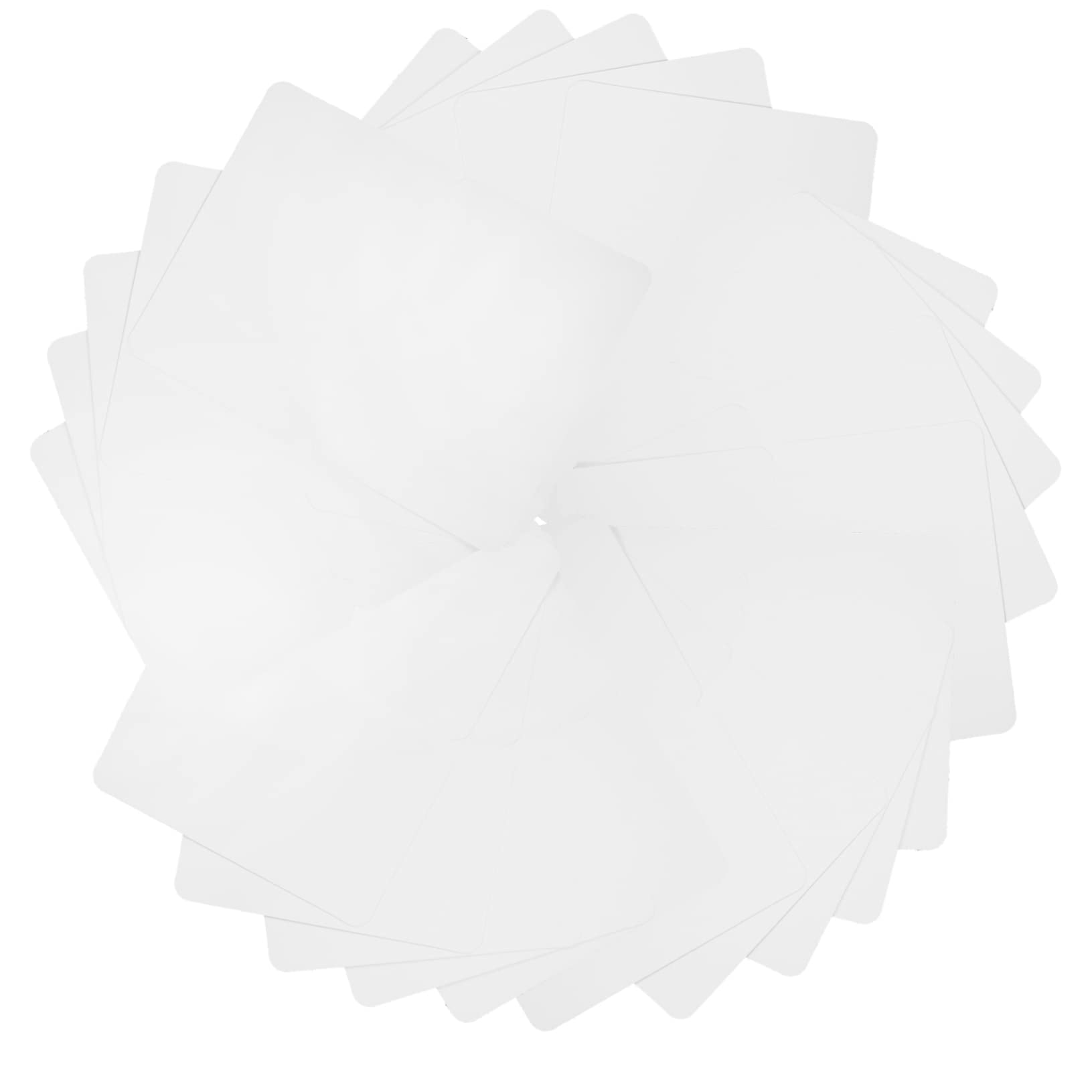 Tarjetas de Agradecimiento Plegables en Blanco, 100 Unidades de Papel