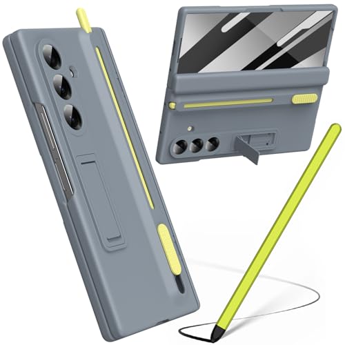 Coque Samsung Galaxy Z Fold7 gris avec stylet pour le bureau mobile