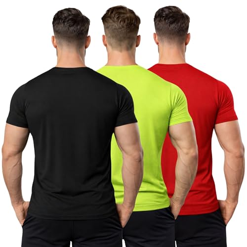 Image of 3Colours RGB Active Fit T-Shirt - Lightweight Polyester Sportswear-Bull