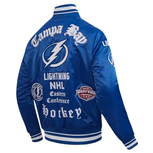 Image of Pro Standard Mens NHL Old English Satin Jacket