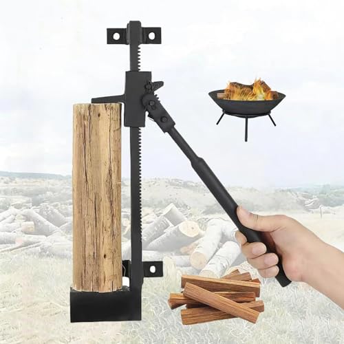 HWYYLXS Hendedor De LeñA Montado En La Pared, Hendedor De Astillas Montado En La Pared, Hendedor Manual Y PortáTil De Troncos, Separador De LeñA De Uso Rudo para Camping Y JardíN