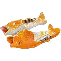 Zapatillas Para Pescar TUOJINRUIDA Chanclas de pescado y langosta, unisex, divertidas, para hombre o mujer, zapatillas divertidas para casa de playa, ducha, horas relajadas en la piscina, paseos al aire libre, Pescado