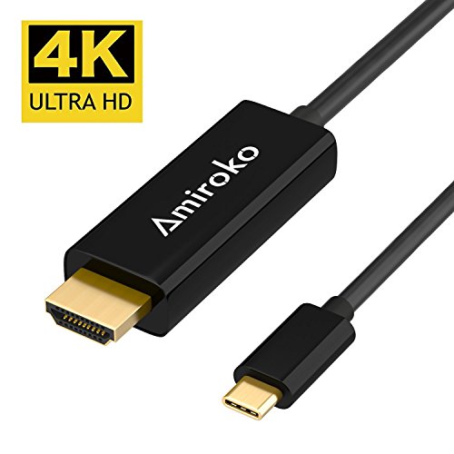 USB C to HDMI Cable 6FT, Amiroko USB 3.1 Type C
